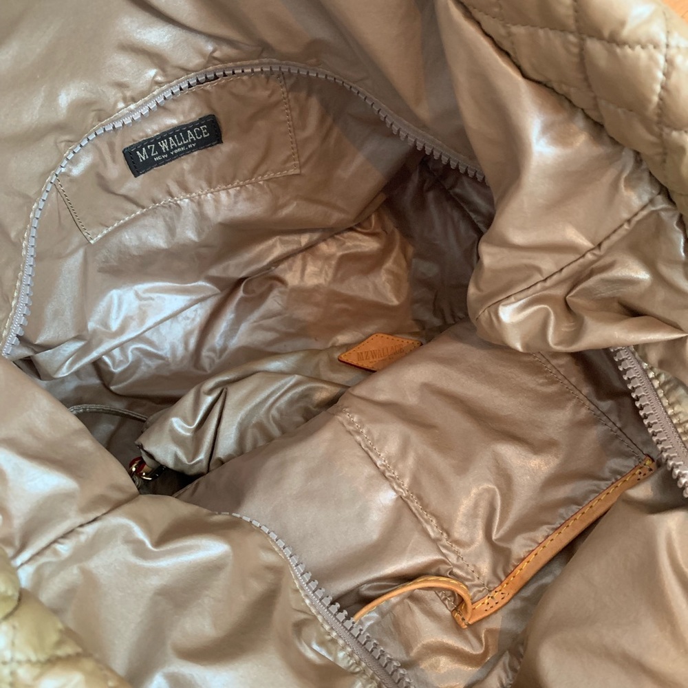 MZ WALLACE METRO TOTE SMALL SAND CHAMPAGNE BAG - Picture 5 of 7